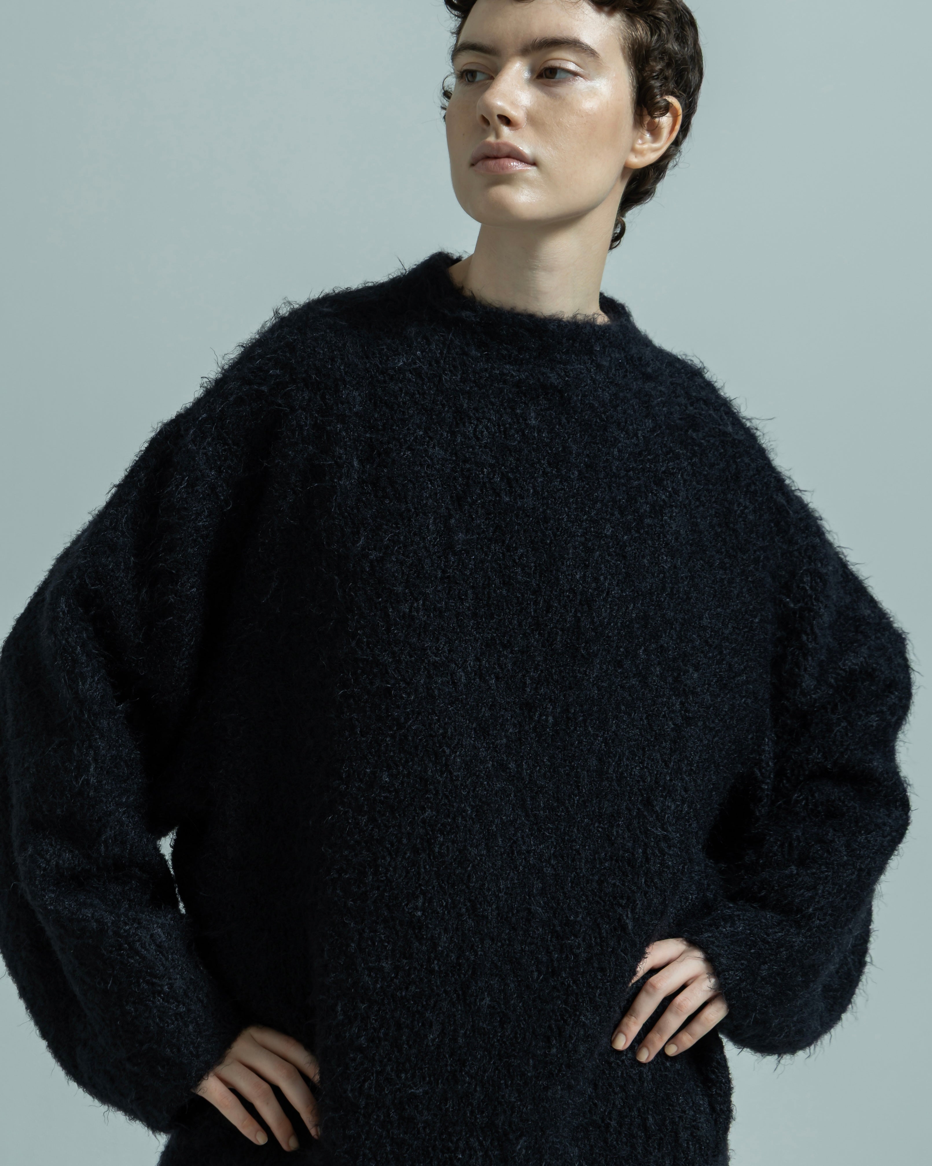 FLUFFY HAIR JACQUARD PULLOVER（フラッフィーヘアジャガードプルオーバー）｜BIYOMA（ビヨーマ）OFFICIAL ONLINE STORE