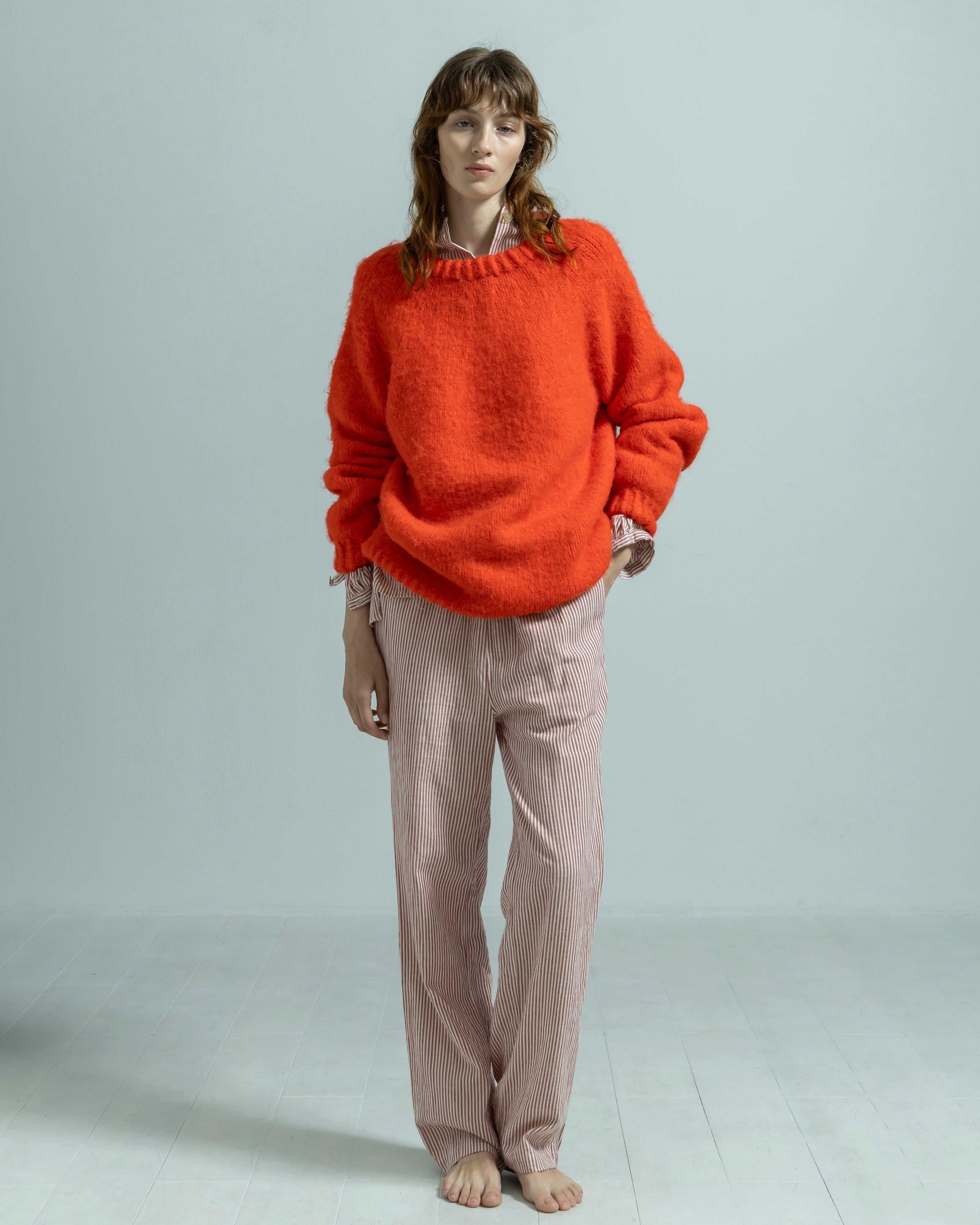 NYLON ACRYLIC HAND KNIT PULLOVER（ナイロンアクリルニットハンドニットプルオーバー）｜BIYOMA（ビヨーマ）OFFICIAL ONLINE STORE