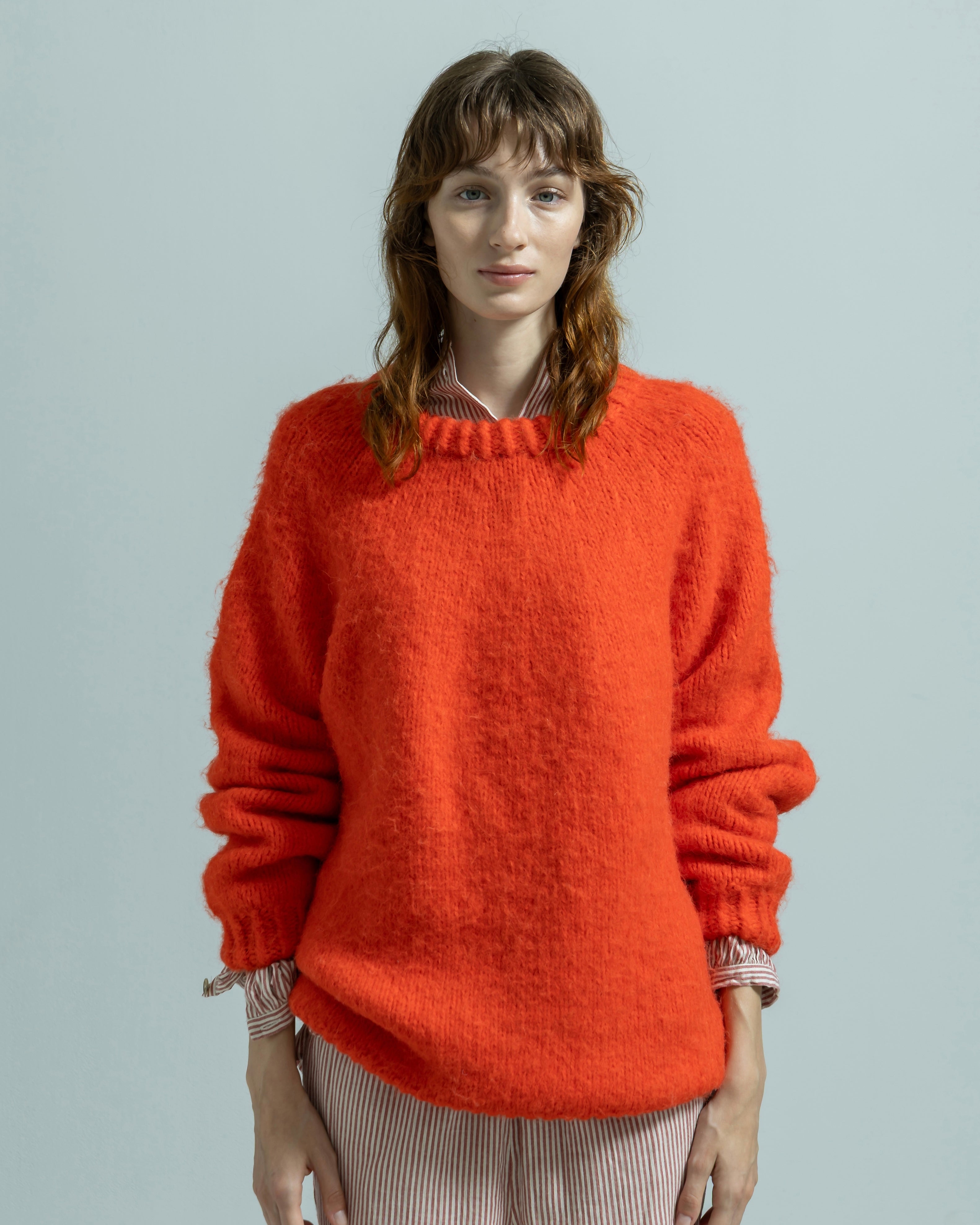 NYLON ACRYLIC HAND KNIT PULLOVER（ナイロンアクリルニットハンド