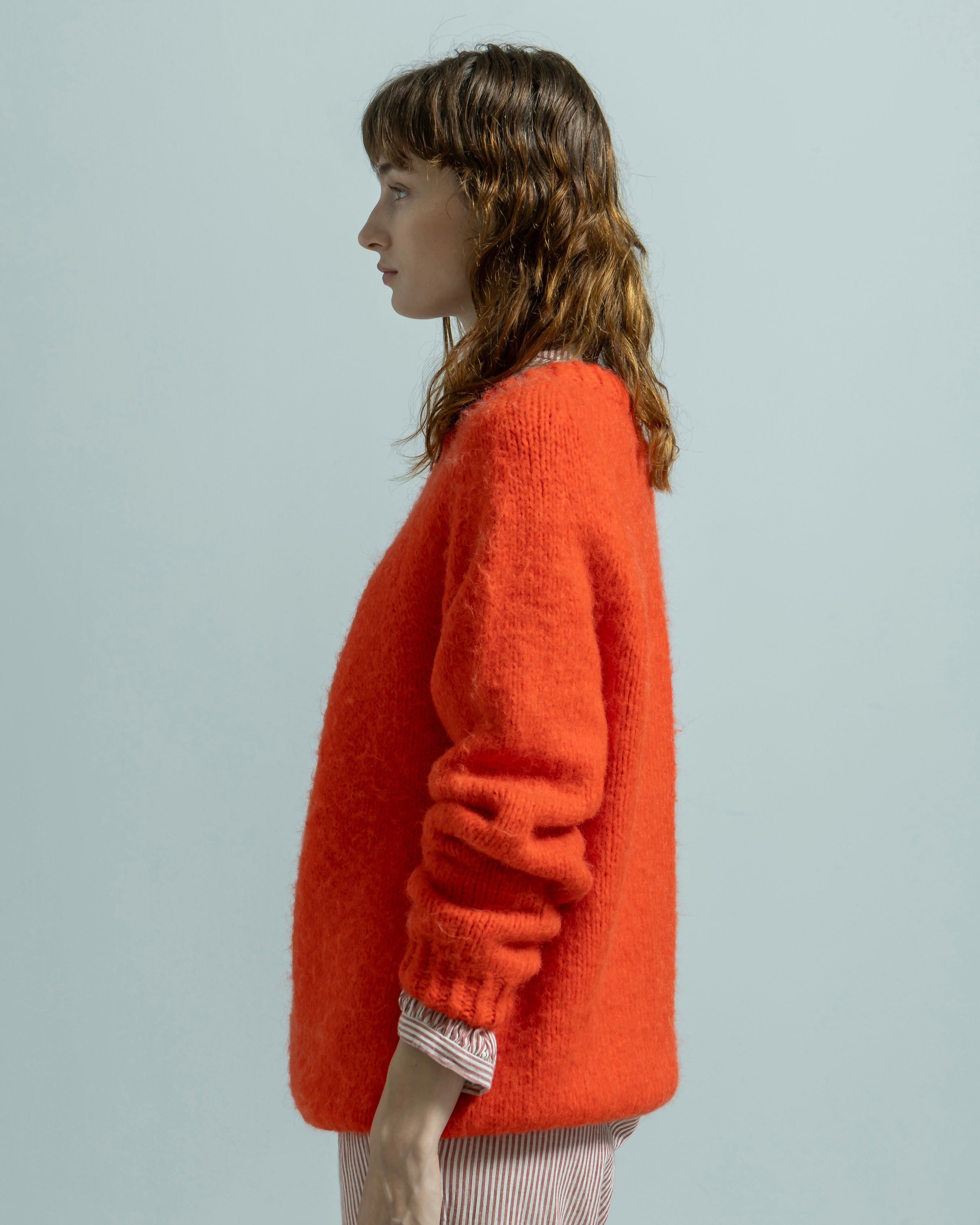 NYLON ACRYLIC HAND KNIT PULLOVER（ナイロンアクリルニットハンドニットプルオーバー）｜BIYOMA（ビヨーマ）OFFICIAL ONLINE STORE