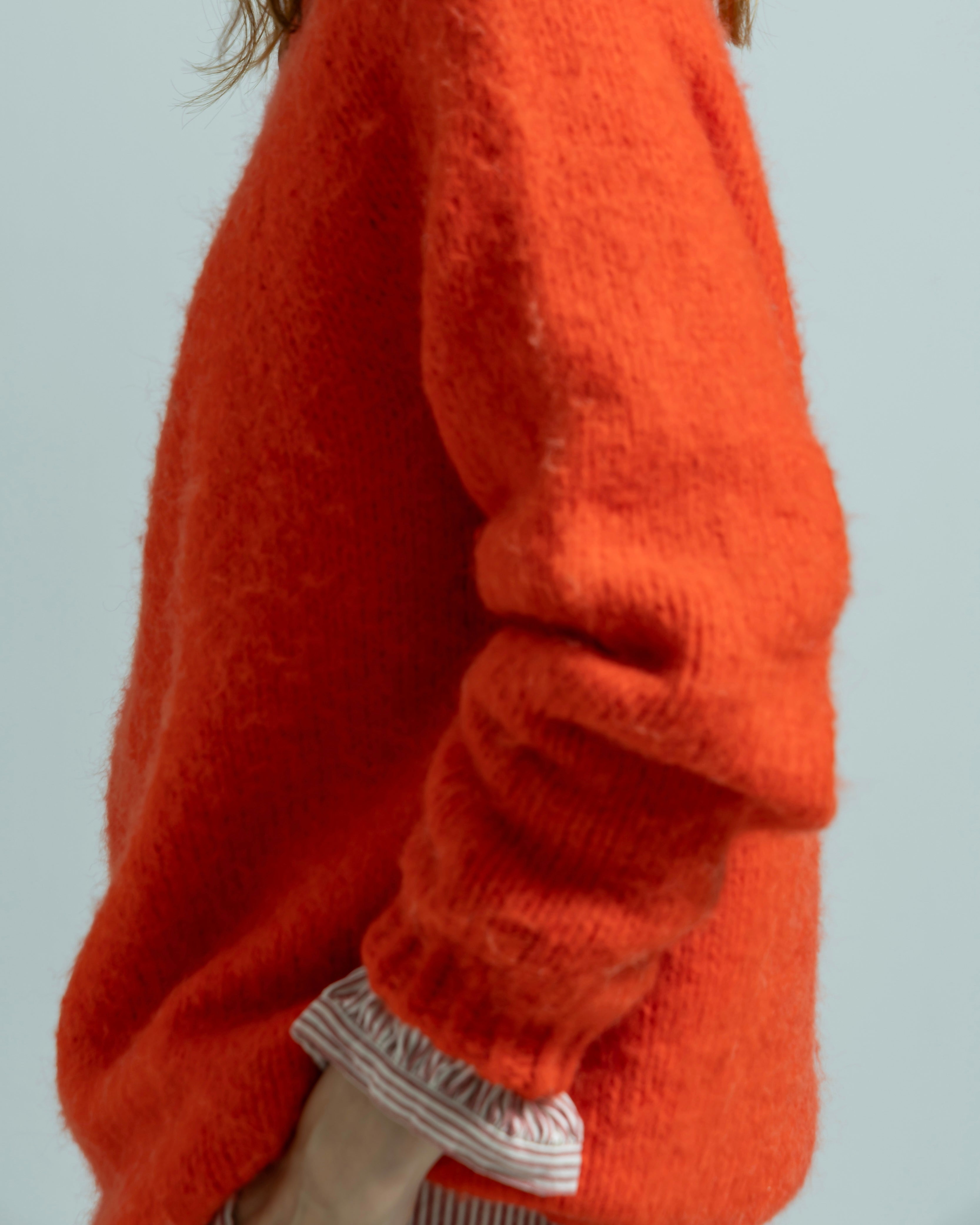 NYLON ACRYLIC HAND KNIT PULLOVER（ナイロンアクリルニットハンドニットプルオーバー）｜BIYOMA（ビヨーマ）OFFICIAL ONLINE STORE