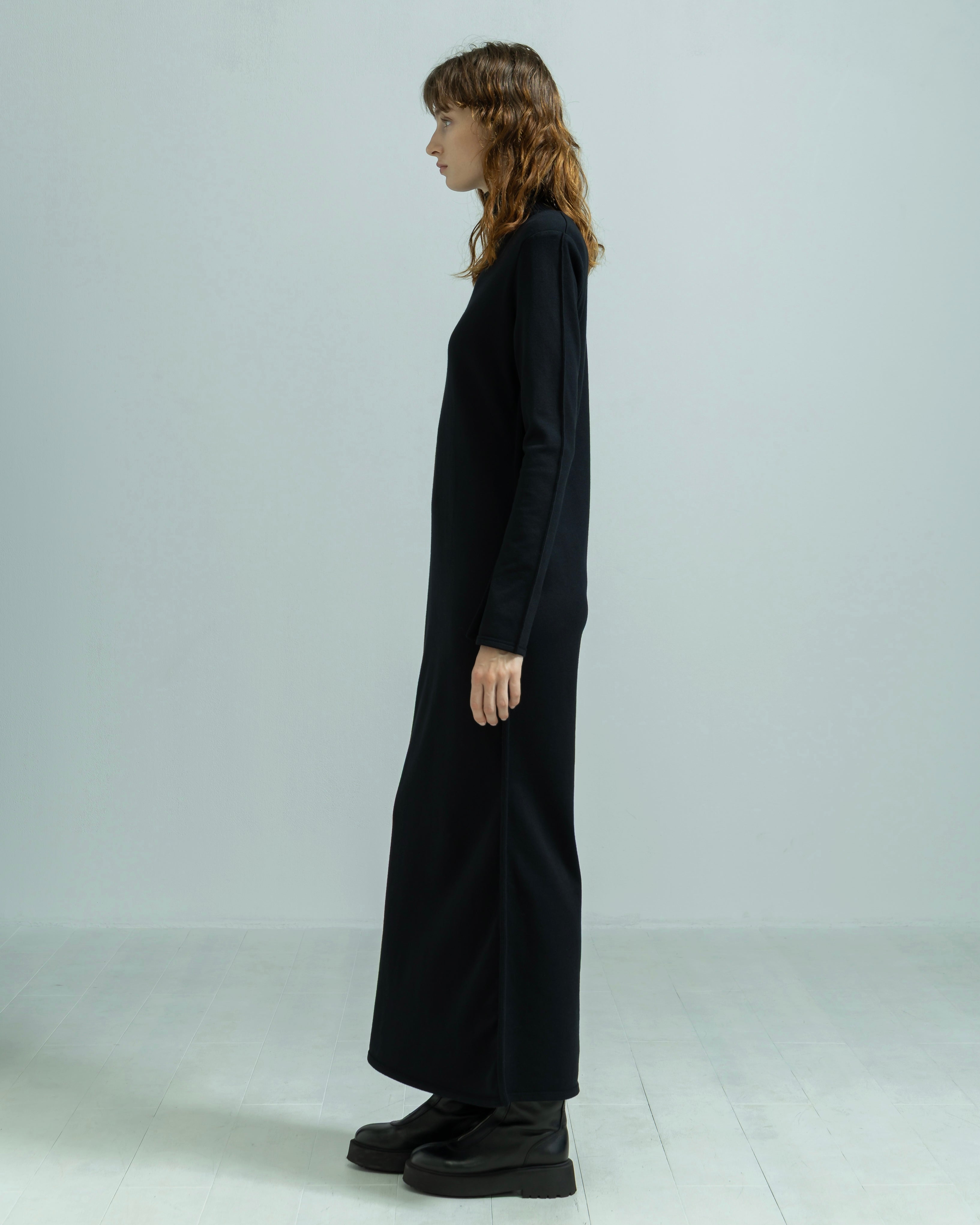 COTTON SILK LONG KNIT DRESS（コットンシルクロングニットドレス