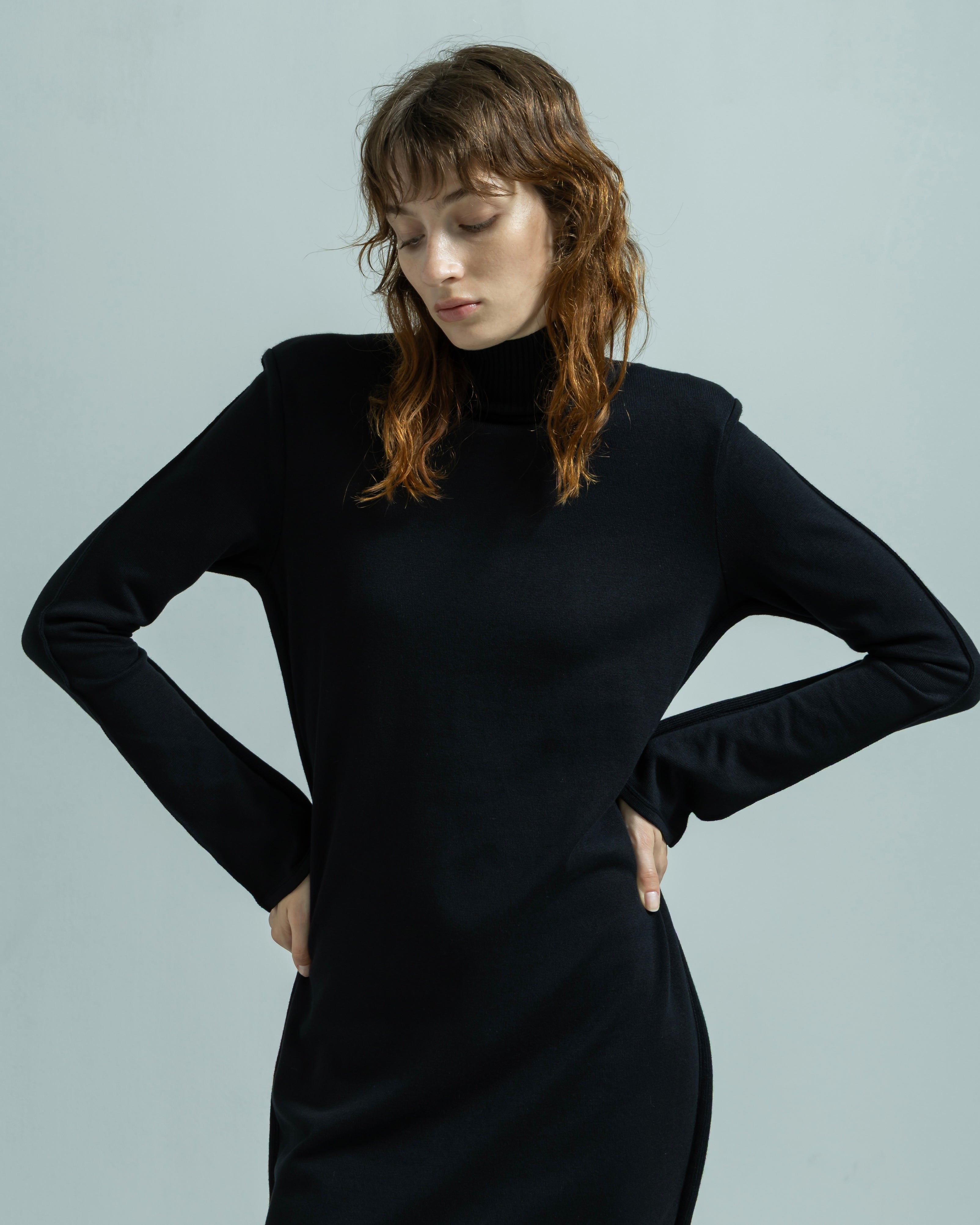 COTTON SILK LONG KNIT DRESS（コットンシルクロングニットドレス