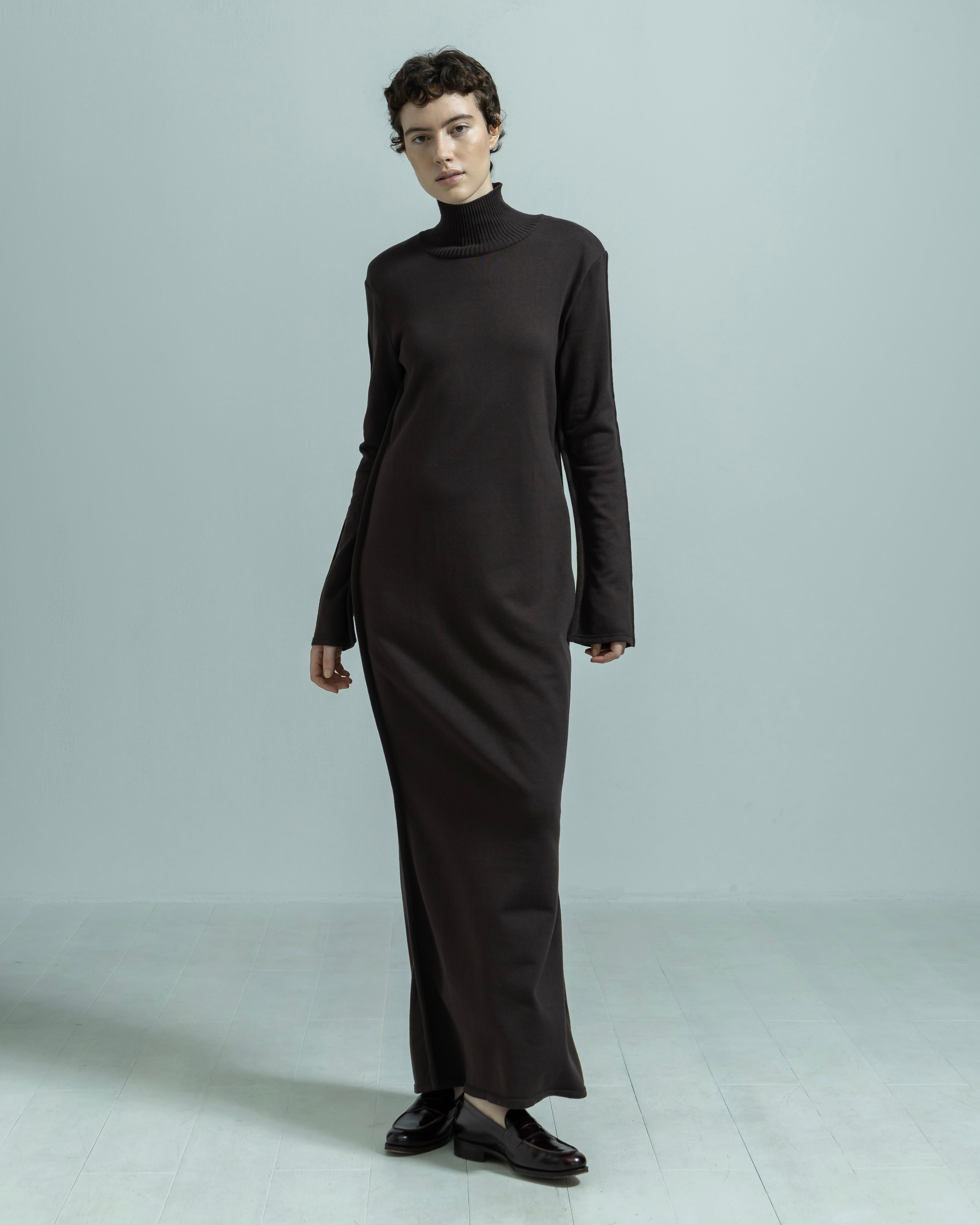 COTTON SILK LONG KNIT DRESS（コットンシルクロングニットドレス