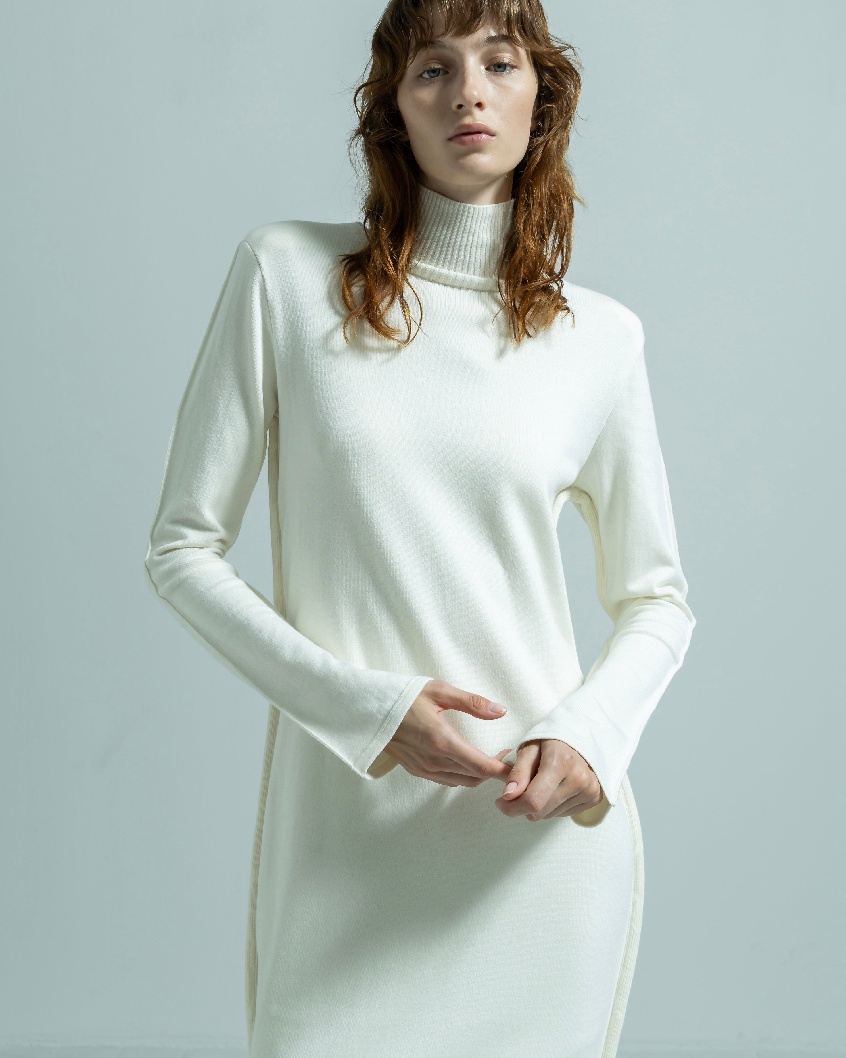 COTTON SILK LONG KNIT DRESS（コットンシルクロングニットドレス