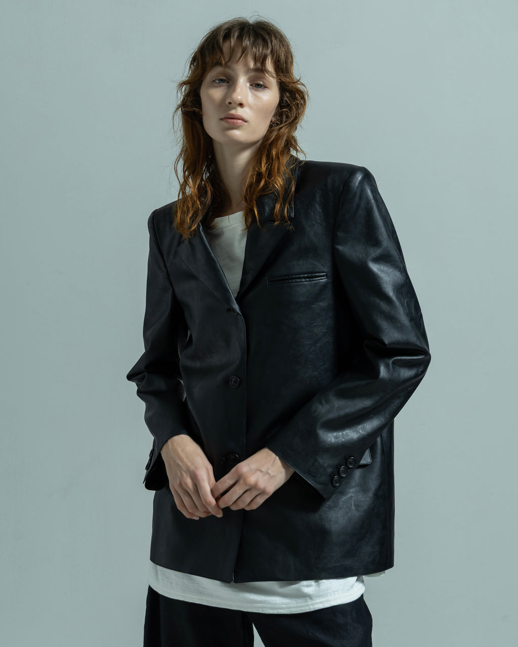 UNIQLO（ノーカラージャケット）のフリマアイテム一覧 ECO LEATHERノー 