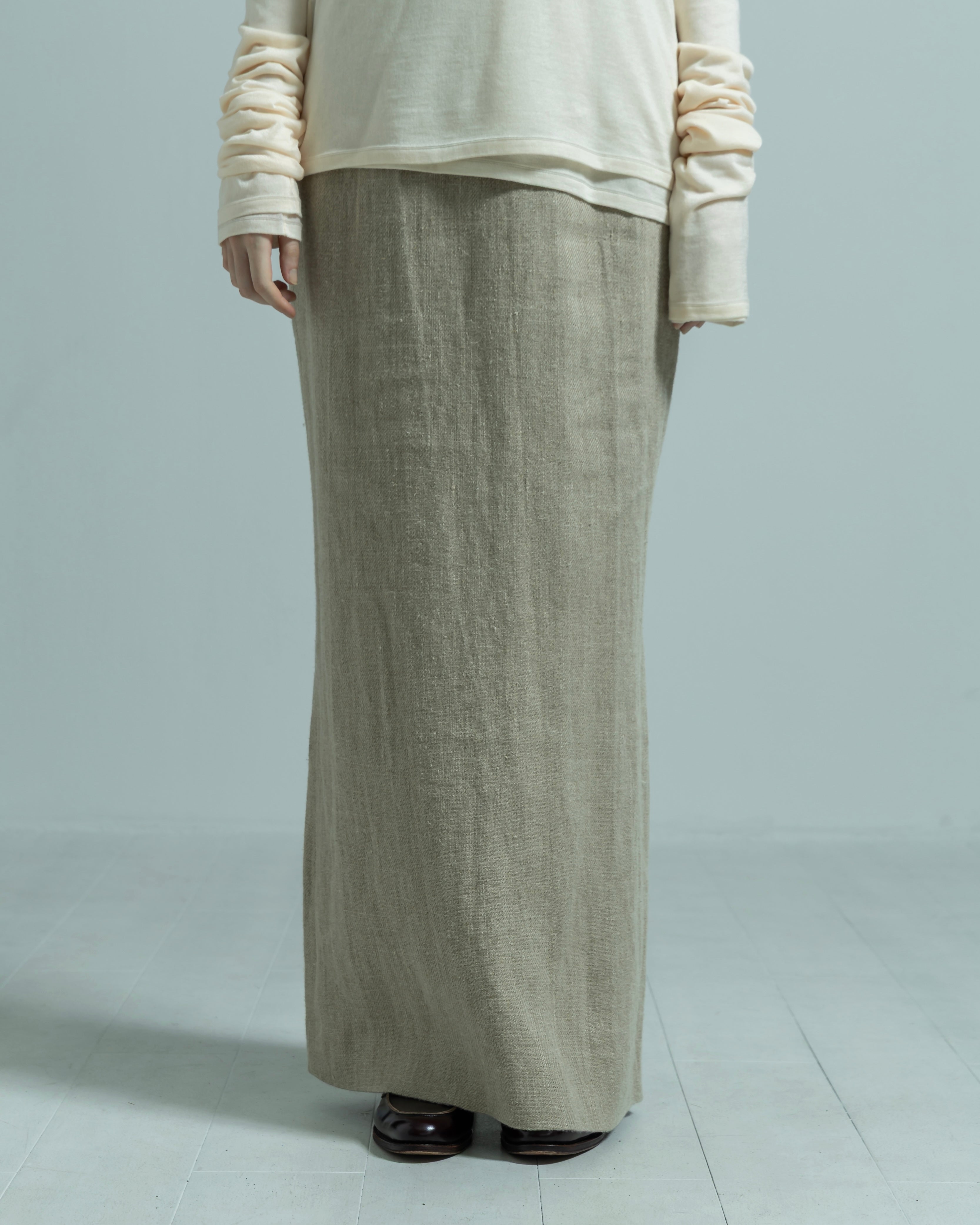 BIYOMA LINEN LONG SKIRT ナチュラル LINEN LONG SKIRT（リネンロングスカート）｜BIYOMA（ビヨーマ