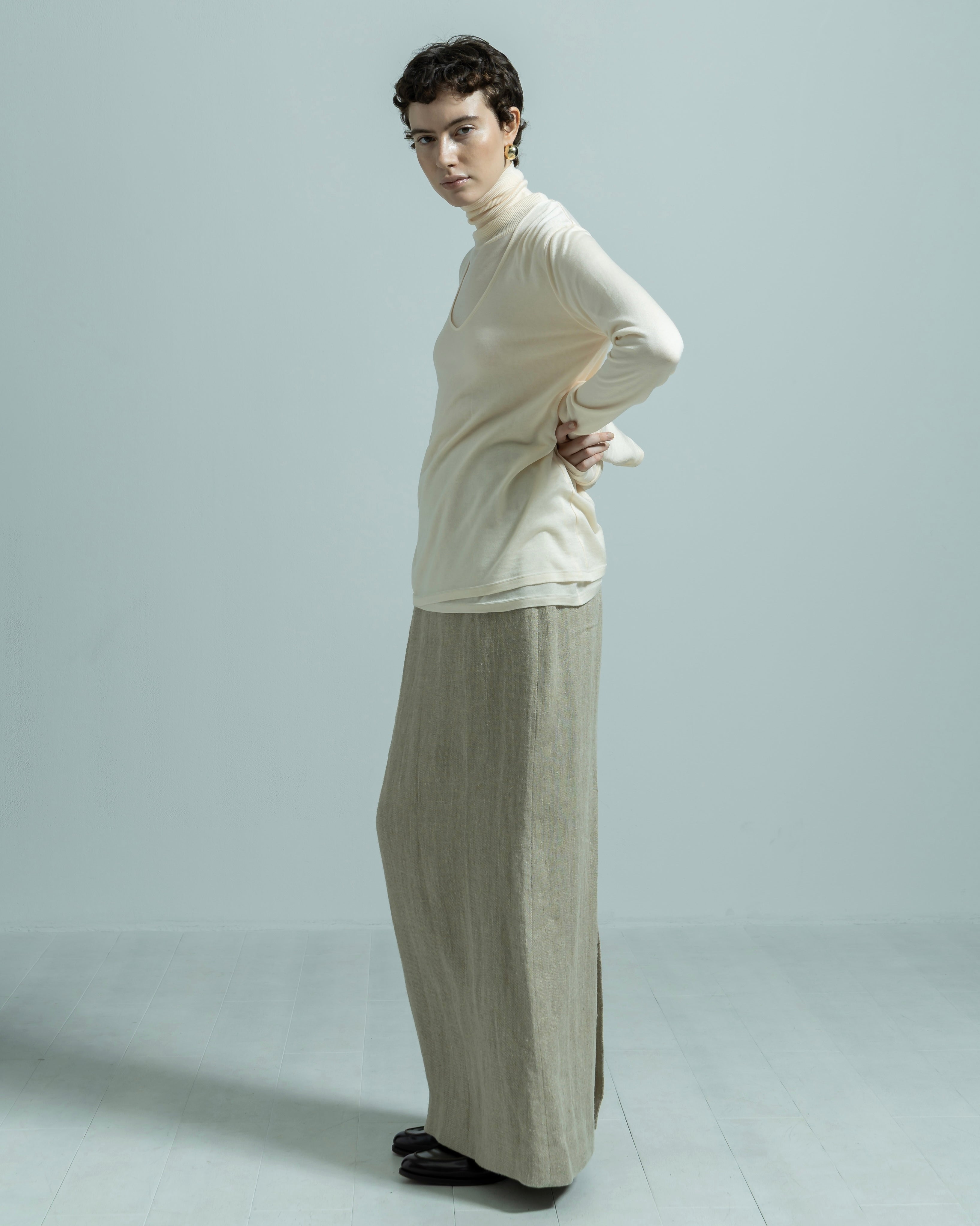 BIYOMA LINEN LONG SKIRT ナチュラル LINEN LONG SKIRT（リネンロングスカート）｜BIYOMA（ビヨーマ