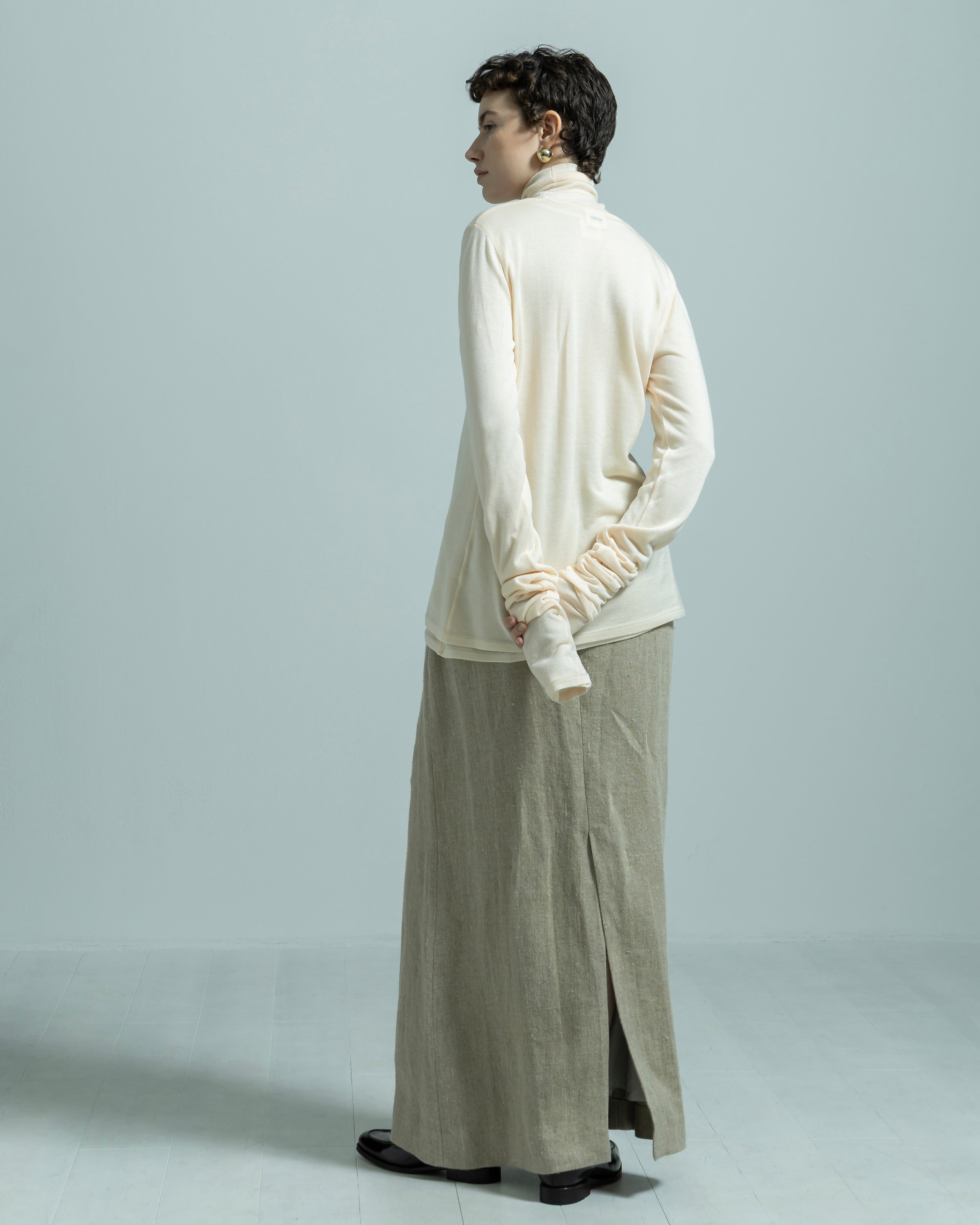 LYOCELL CASHMERE V NECK KNIT PULLOVER（リヨセルカシミヤブイネックプルオーバー）｜BIYOMA（ビヨーマ）OFFICIAL ONLINE STORE